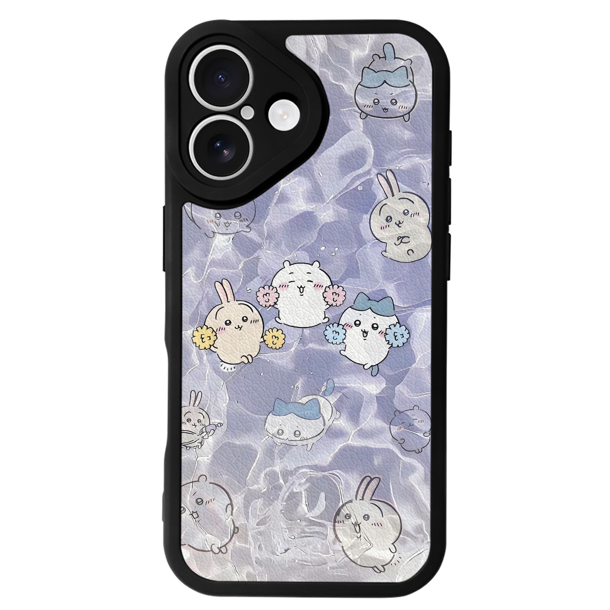 （画像用） ちいかわ Chii-kawa 【iPhone 16シリーズ対応】シリコンスマホケース（レザー調） 材質：シリコン